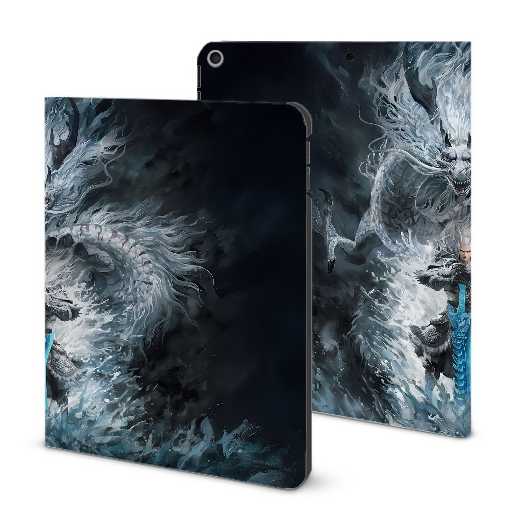 （画像用） Ne Zha 2 ナタ 魔童の大暴れ IPad ケース ブック型 PUレザー TPU 耐衝撃 軽量 薄型 ペン収納なし 全面保護 IPad 各モデル対応